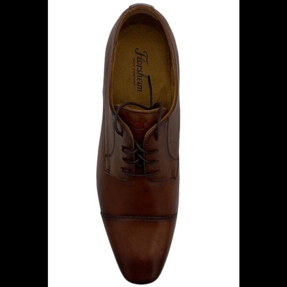 Florsheim Shoe Company Men's Angelo Cap-Toe Oxfords Brown - Wide - Picture 2 of 3